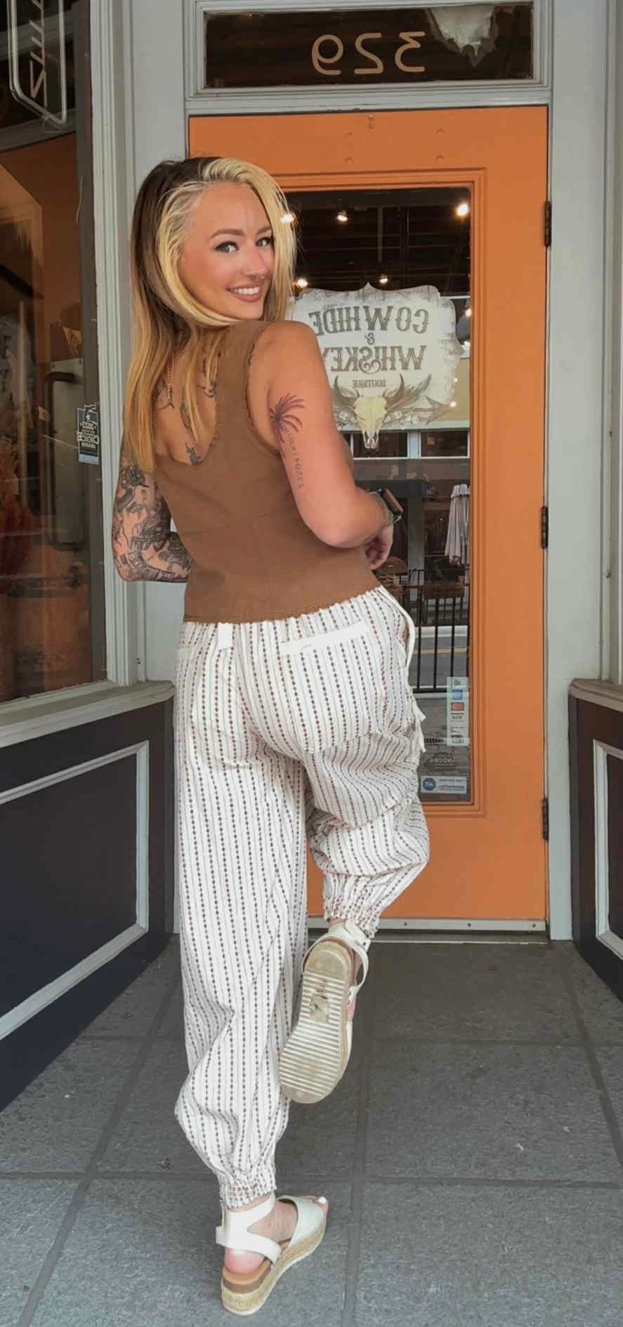 Cross Stitch - Boho Drawstring Pants