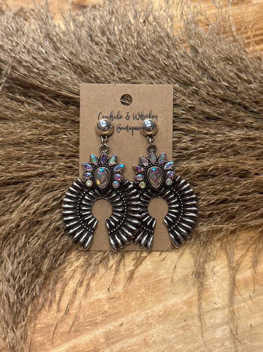 Spiked Glam Squash - Earrings