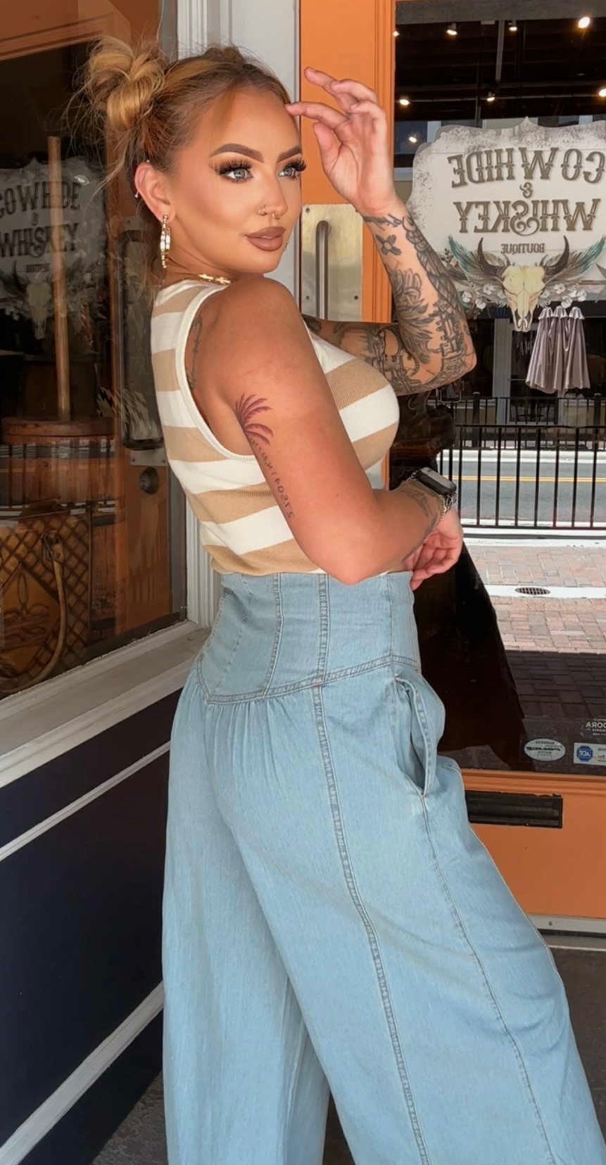 Button Banjo - Denim Pants