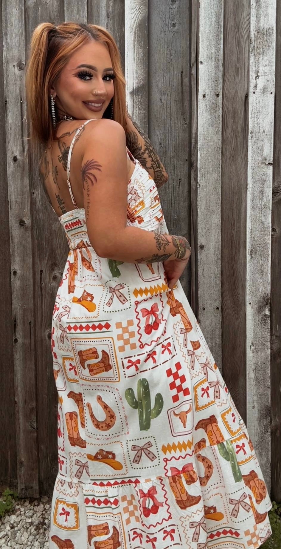 Western Fiesta - Maxi Dress