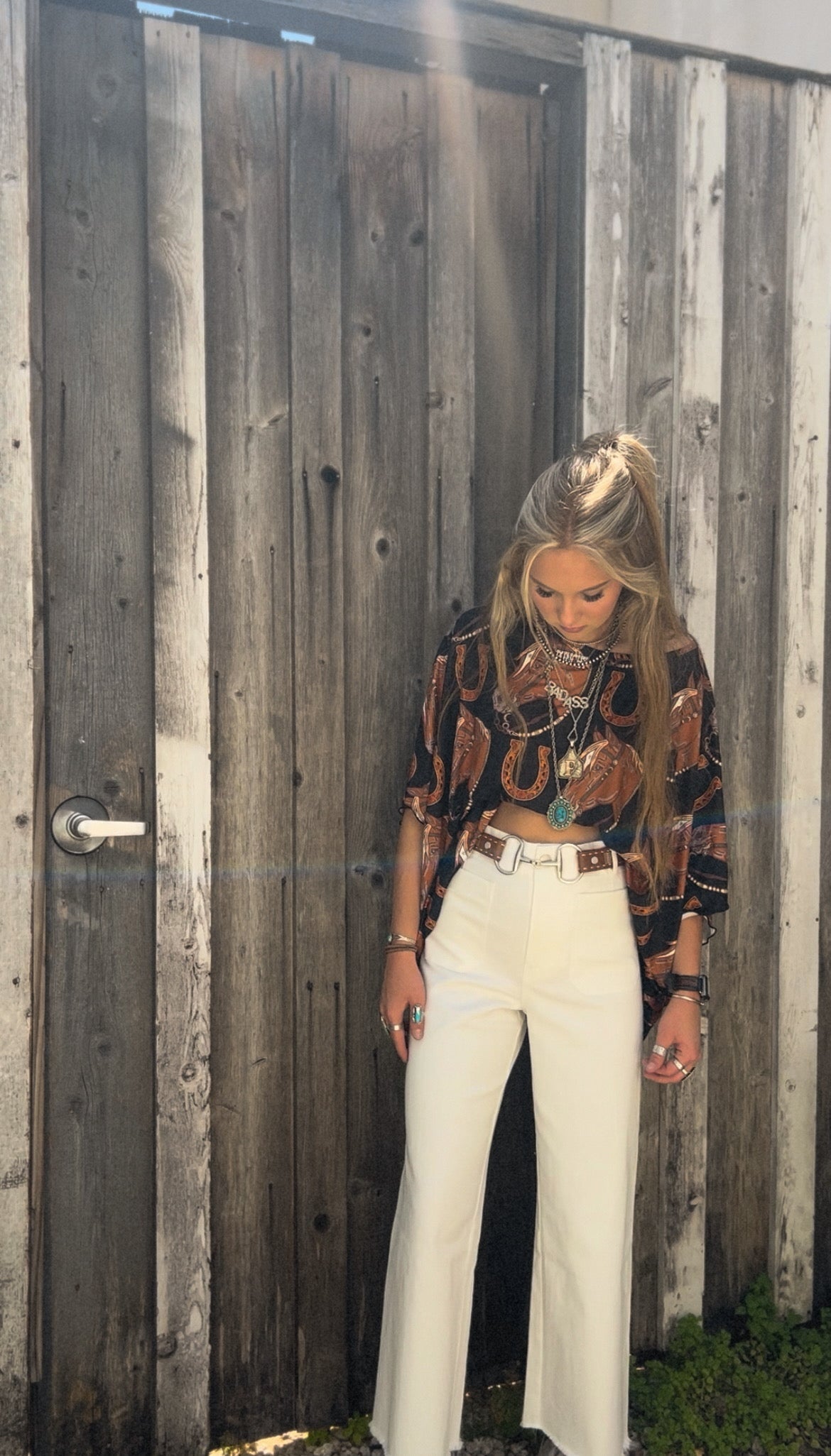 Salt & Soul - White Crop Pants