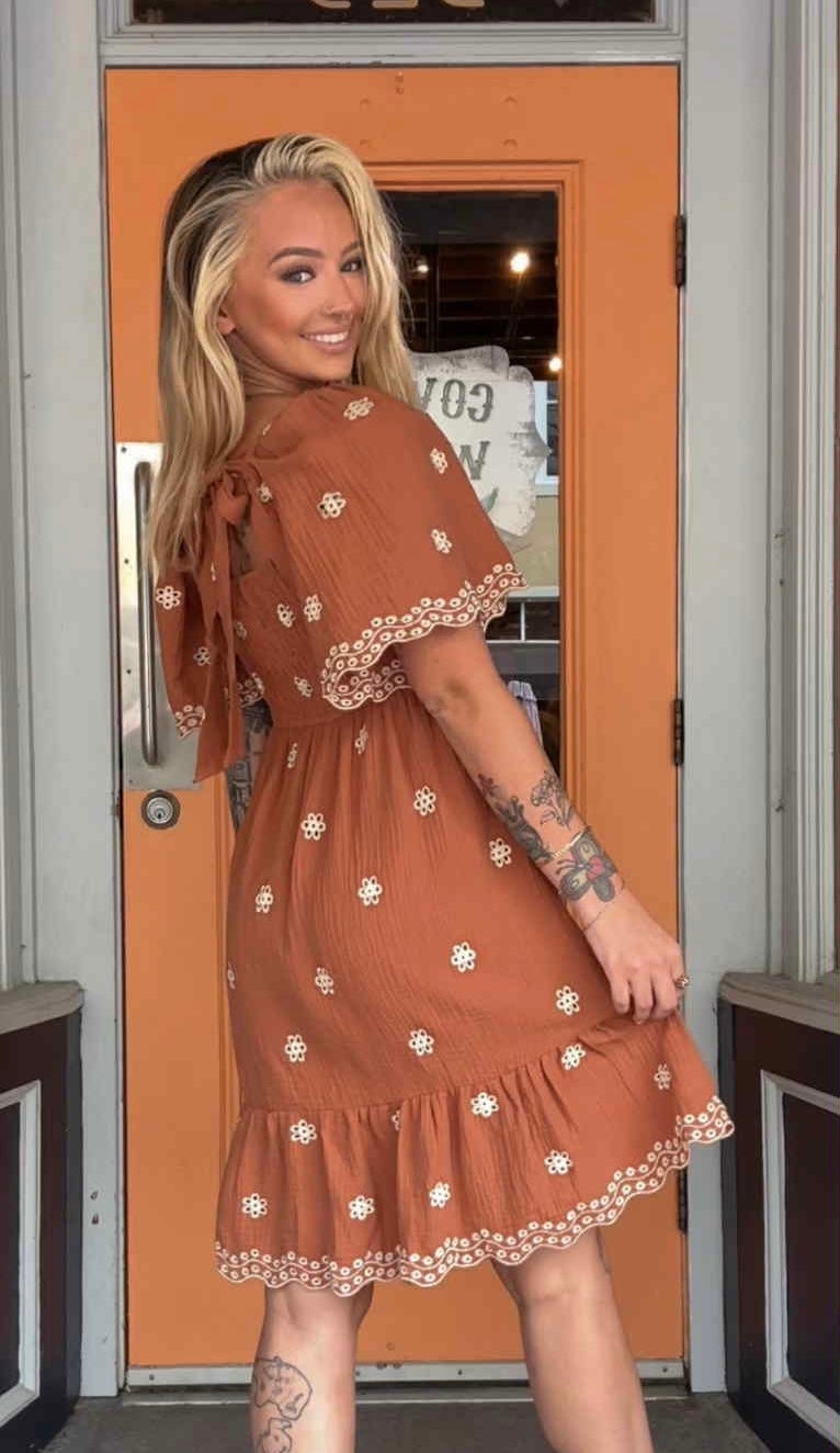 Rustwood Meadow - Gauze Dress