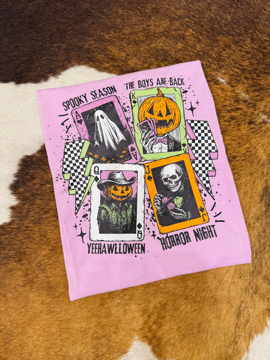 Punchy Halloween Cards - Lilac Graphic Tee