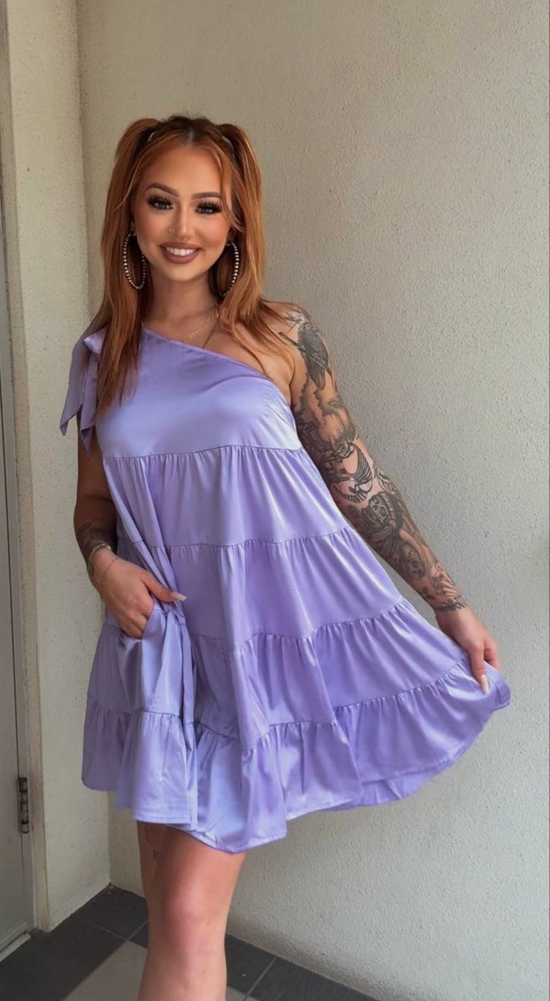 Lavender Lush - Mini Dress