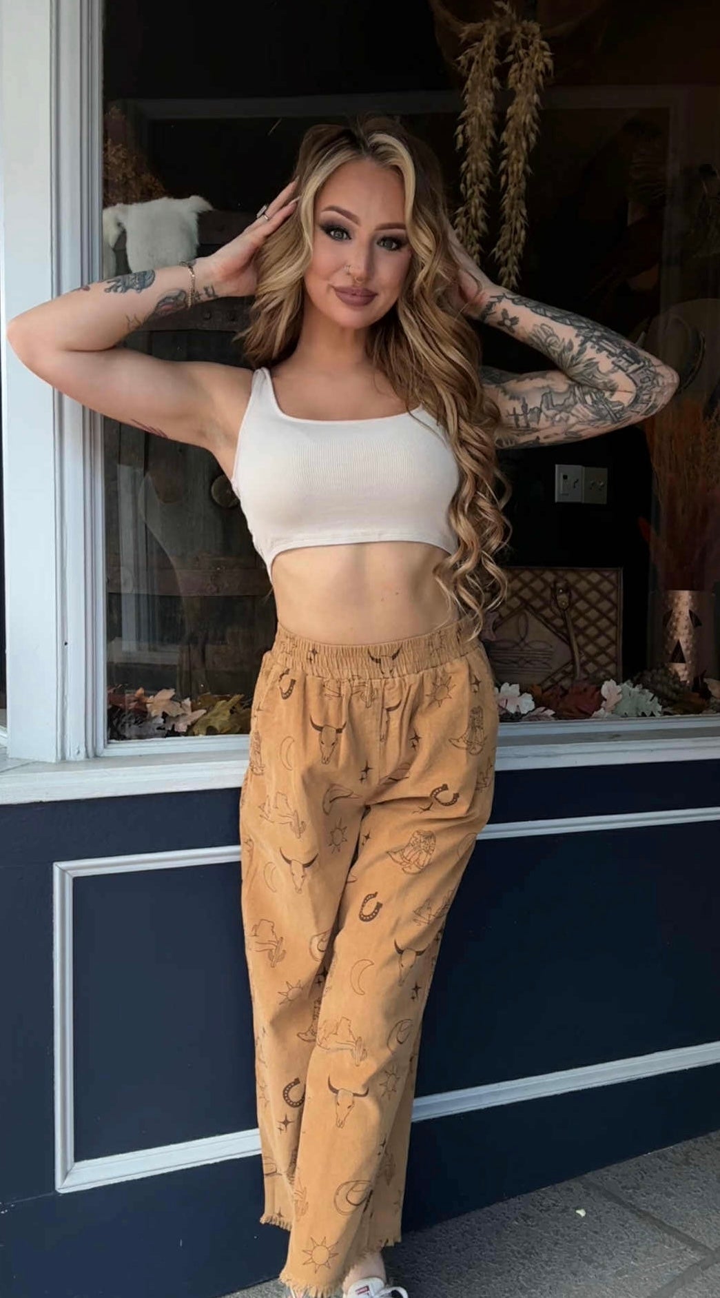 Whiskey Nights - Camel Corduroy Pants