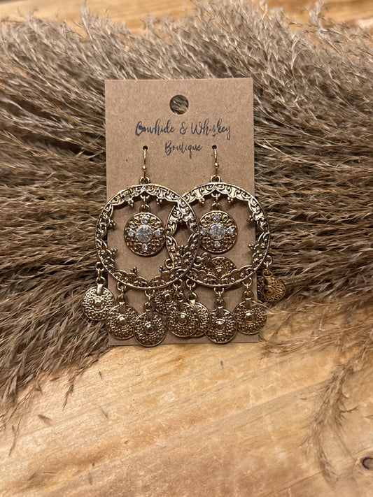 Gold Coins - Earrings