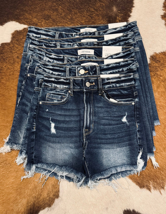 The Charley's - Dark Wash Shorts