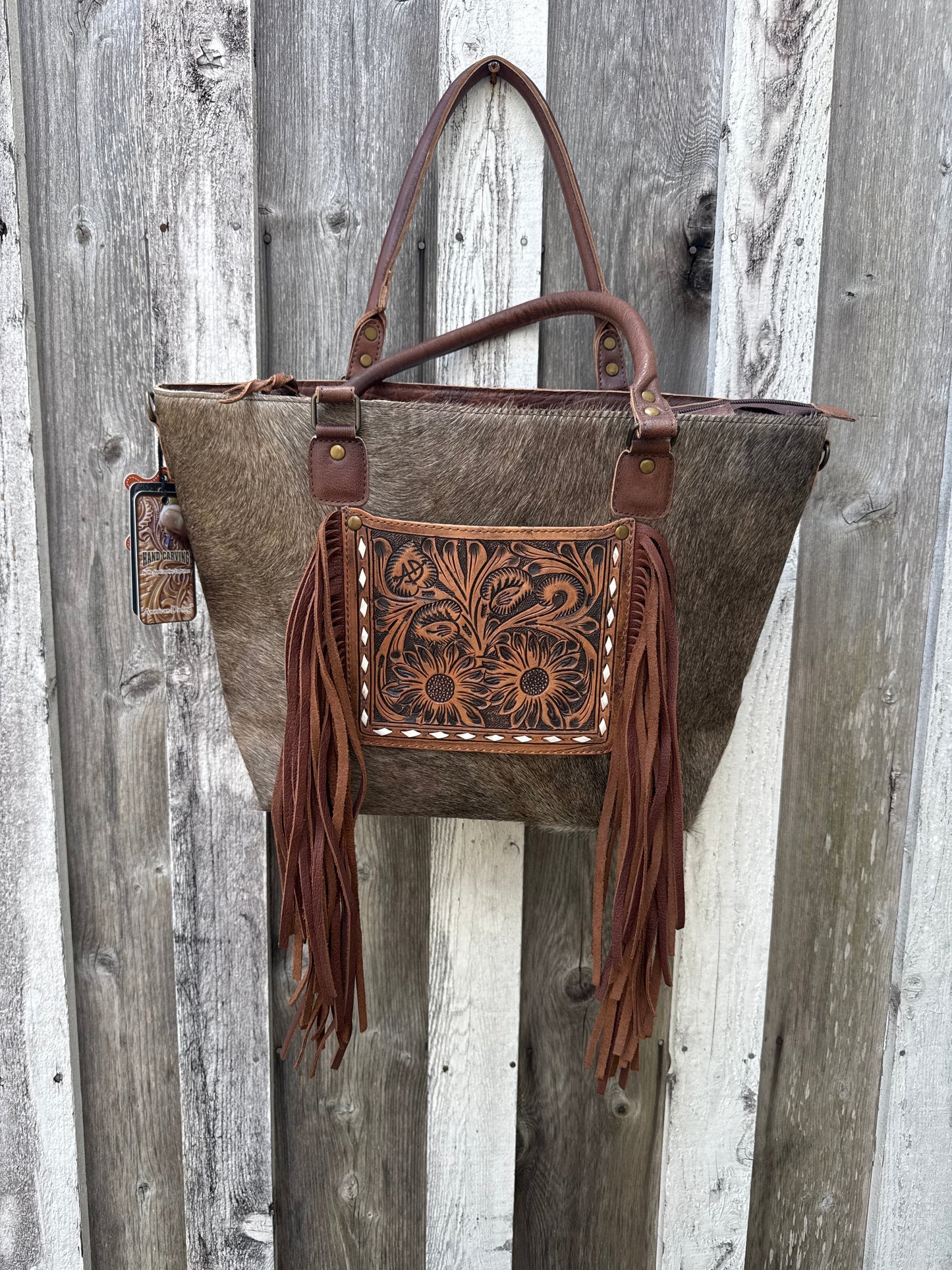 Brahma Pocket - Hide Leather Tote