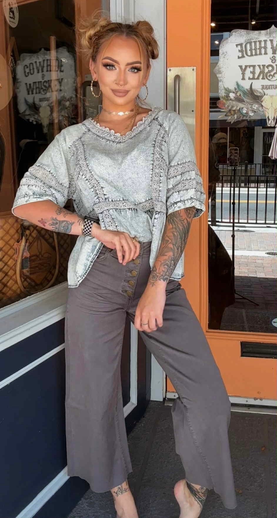 Up in Smoke - Ash Grey Pants