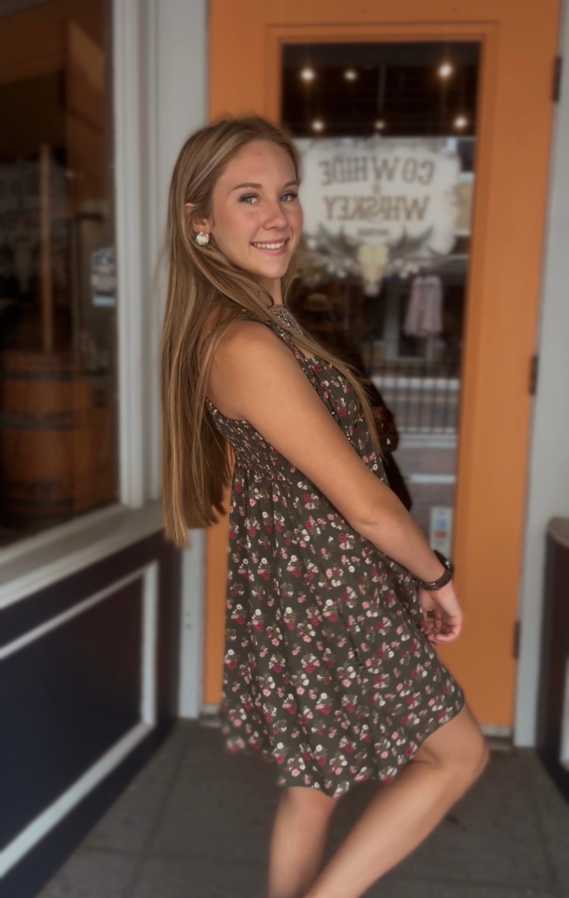 Evergreen Kiss - Olive Mini Dress