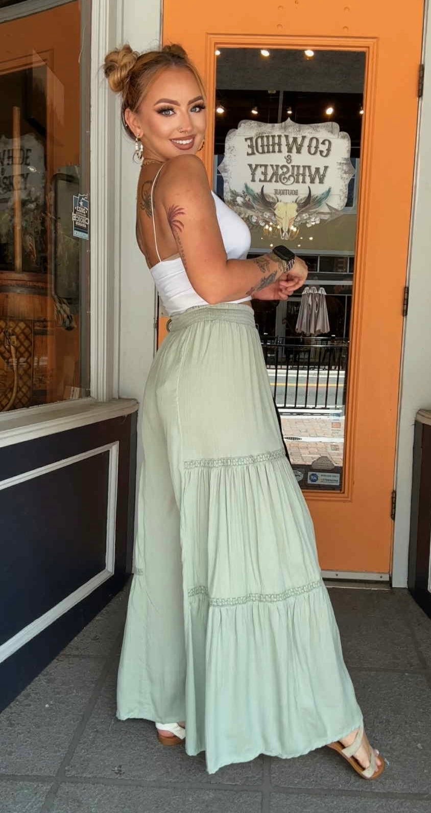 Desert Fern - Sage Pants