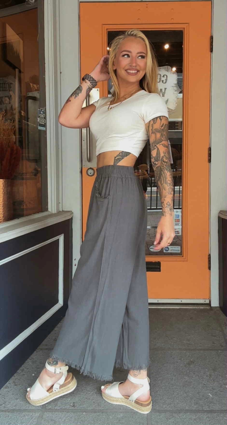 Smokey Cotton - Linen Pants