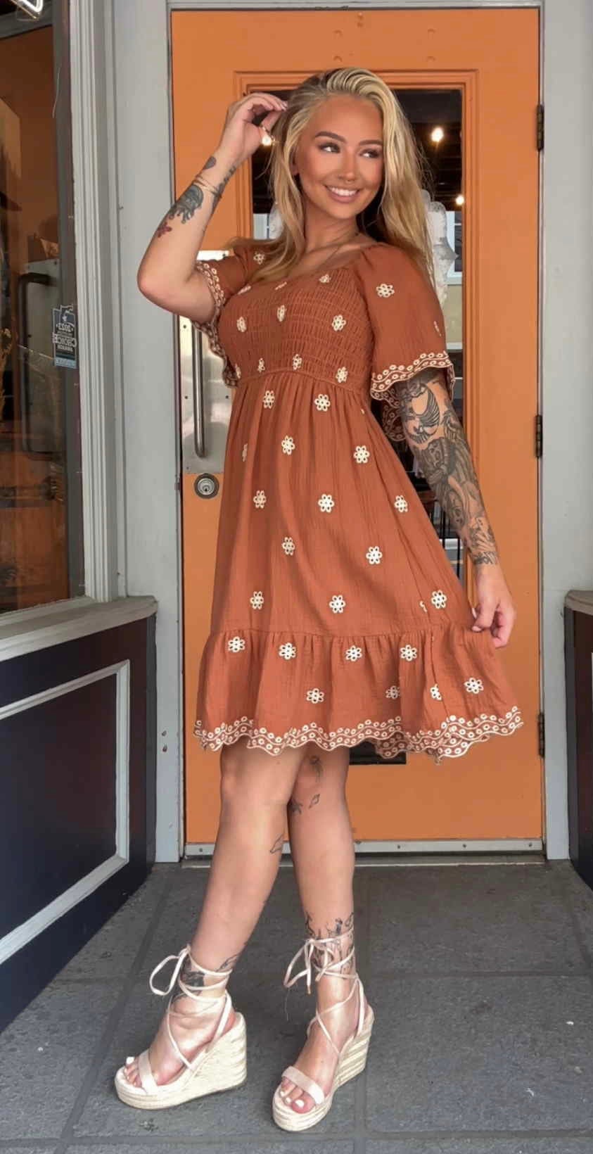 Rustwood Meadow - Gauze Dress