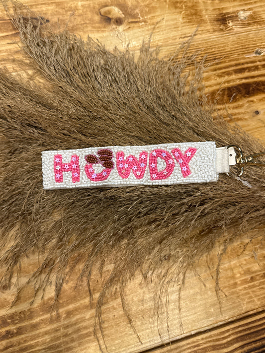 Pink Howdy - Key Chain
