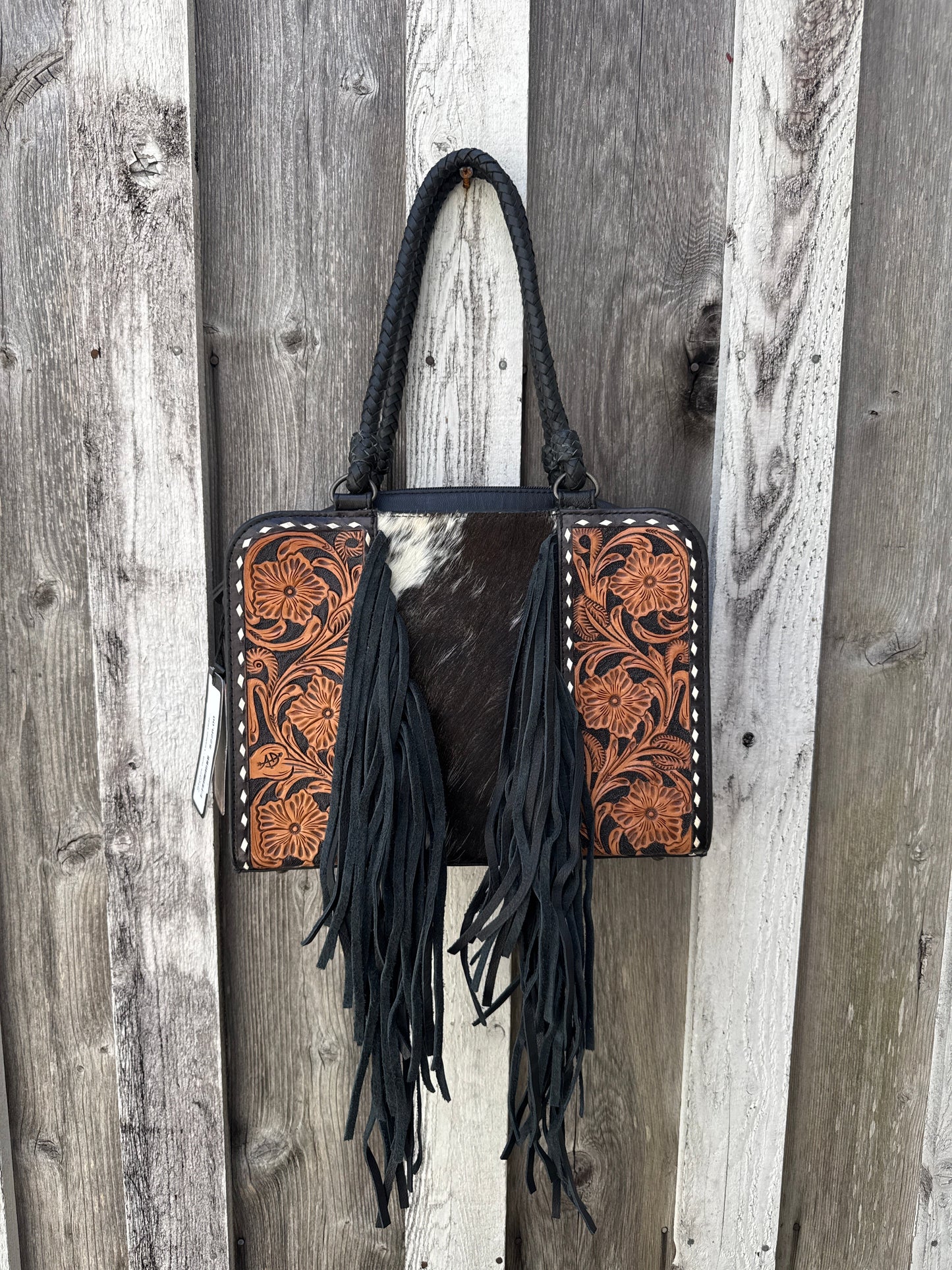 Whiskey Grit - Leather Hide Purse