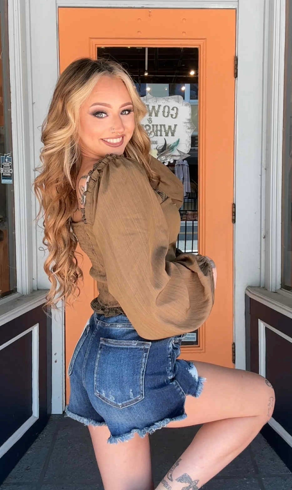 Pen & Quill - Gingham Crop Top