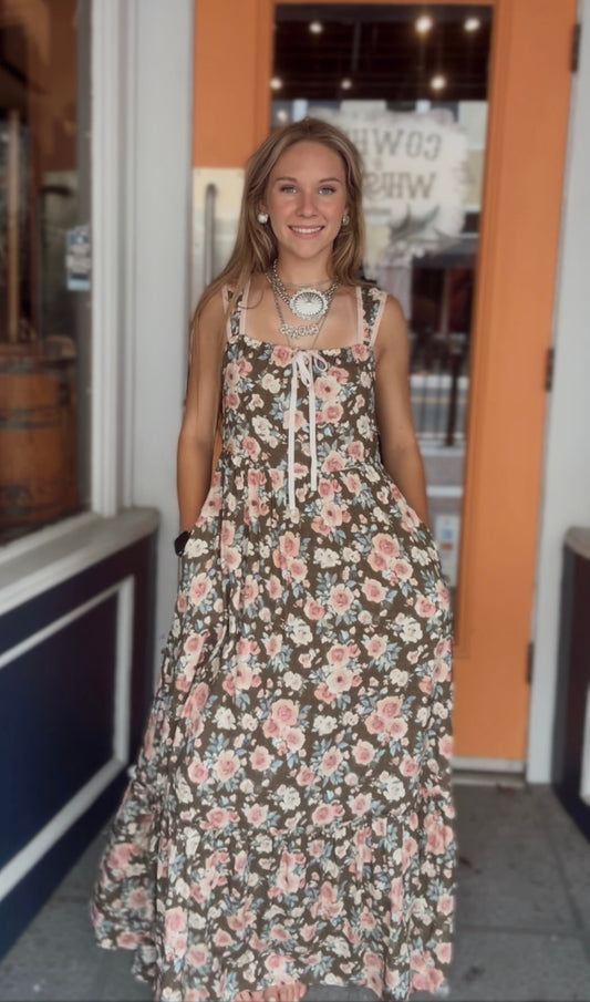 Whiskey And WildFlower's - Floral Dress