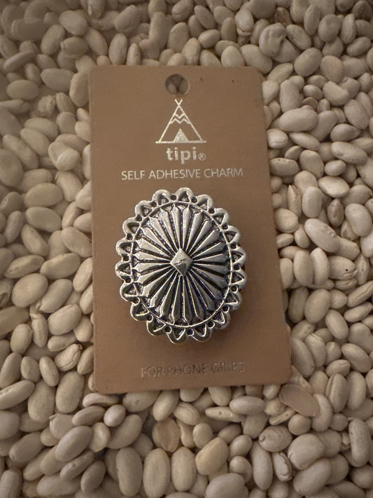 Silver Concho - Pop Socket