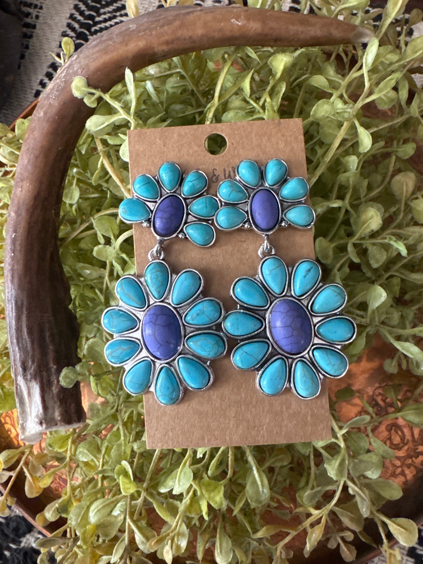 Hues of Blues - Squash Earrings