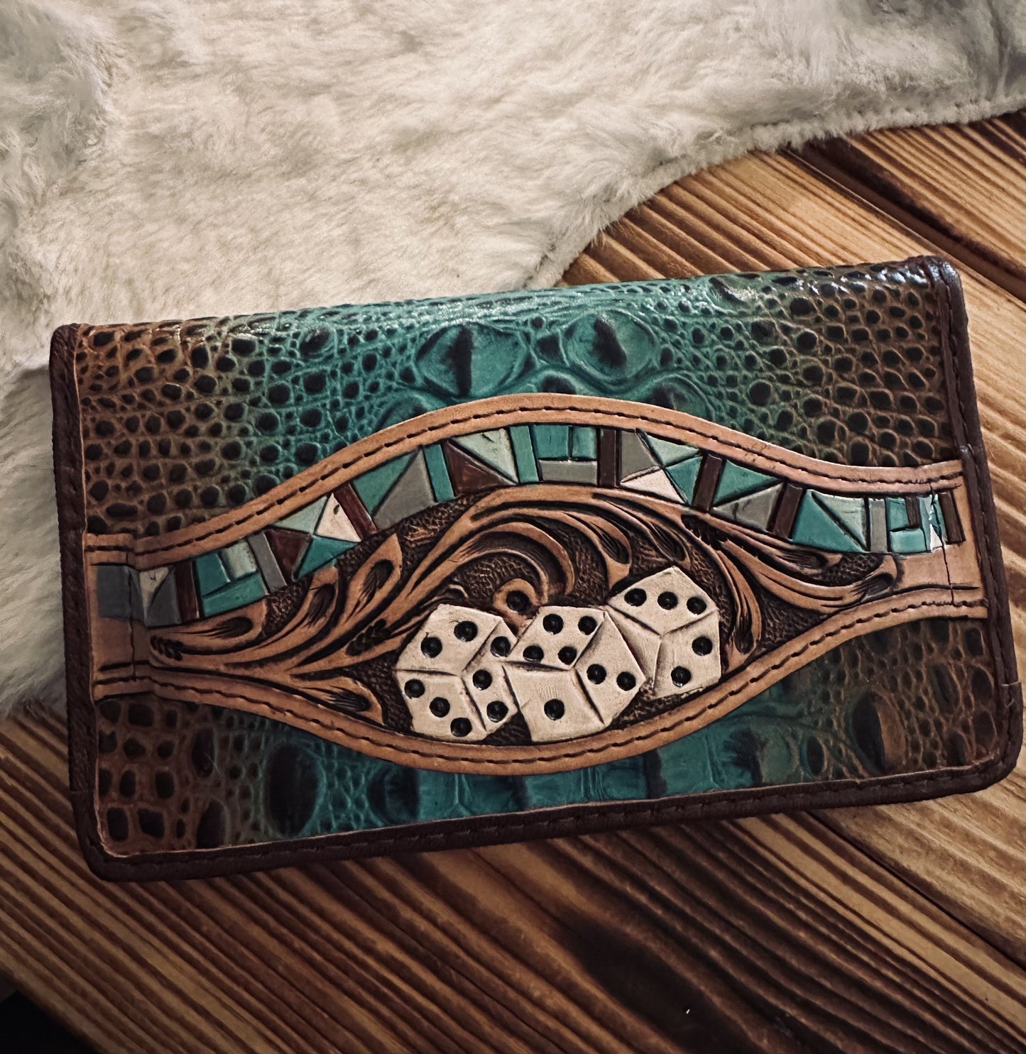 Gambling Gator - Wallet/Clutch Duo