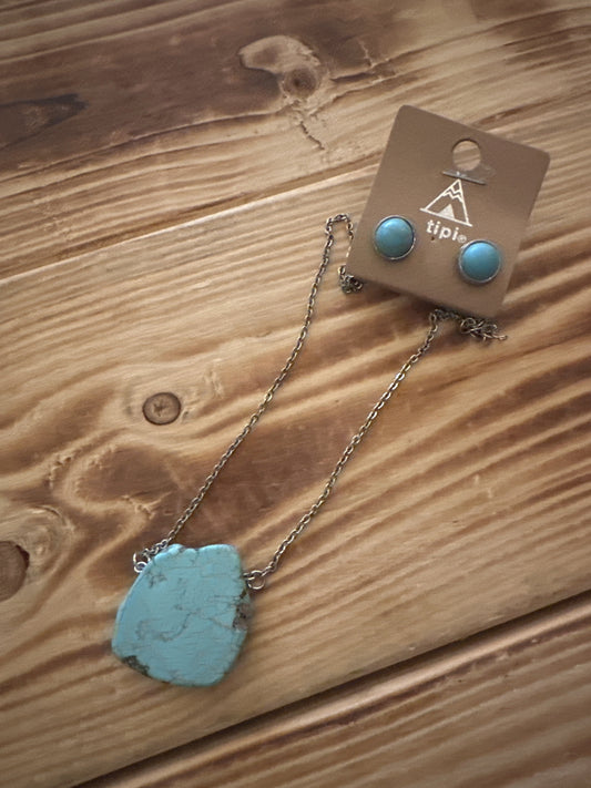 Dainty Slab - Necklace Set