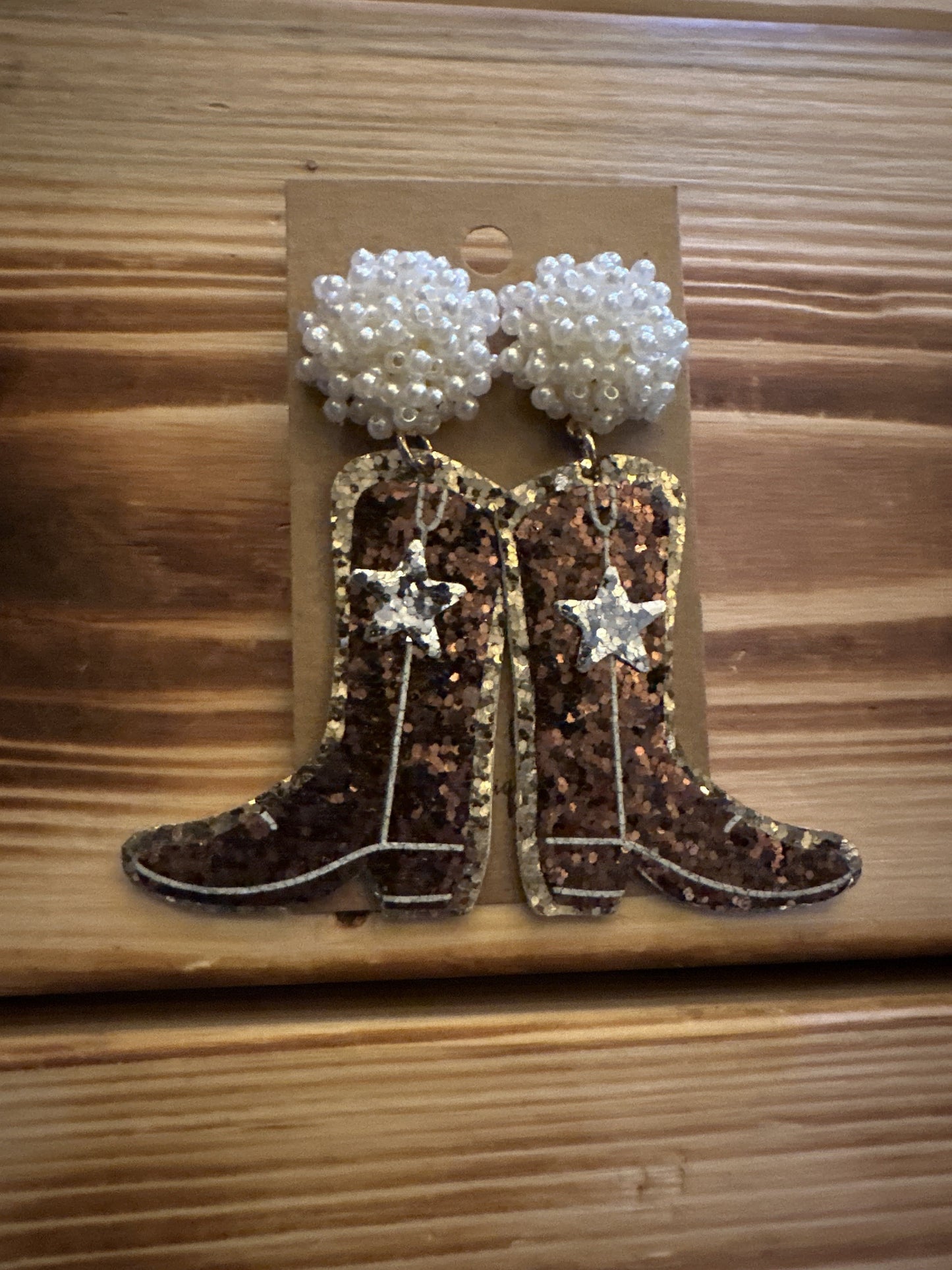 Glitter Boots - Earrings